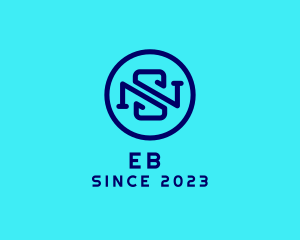 Letter Sn - Tech Digital Company Letter NS logo design