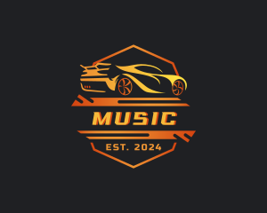 Auto Racing Garage Logo