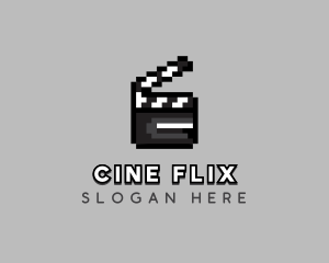 Movie - Film Movie Clapperboard logo design