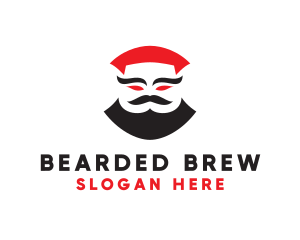 Bearded Man Head logo design