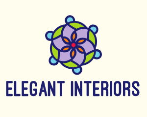 Moroccan Flower Tile  logo design