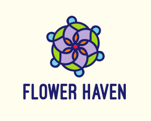 Moroccan Flower Tile  logo design