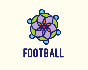 Bohemian - Moroccan Flower Tile logo design