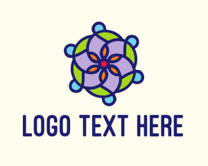 Flower Shop - Moroccan Flower Tile logo design