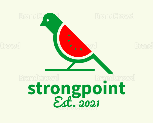 Bird Dove Watermelon Logo