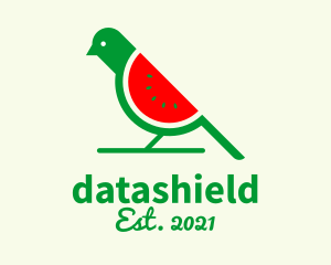 Passerine - Bird Dove Watermelon logo design