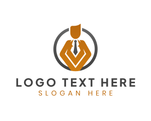 Outsource - Employer Manager Suit logo design