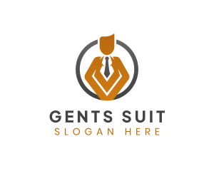 Employer Manager Suit logo design