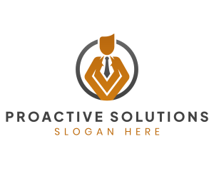 Management - Employer Manager Suit logo design