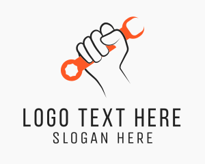 Diy - Repair Hand Wrench logo design