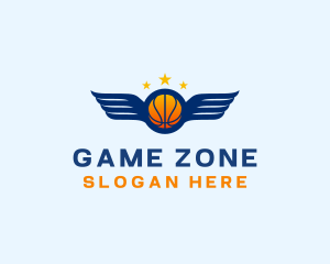 Basketball Varsity Wings logo design