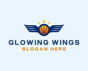 Basketball Varsity Wings logo design