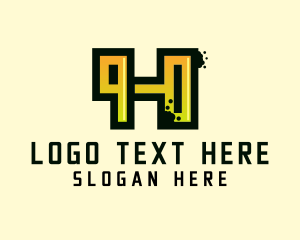 Handpaint - Graffiti Streetwear Letter H logo design