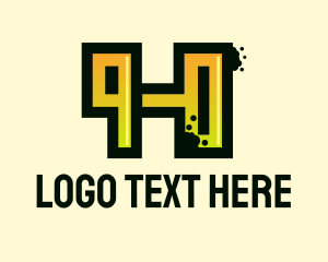 Streetwear - Graffiti Streetwear Letter H logo design