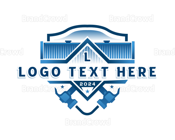 Construction Hammer Builder Logo