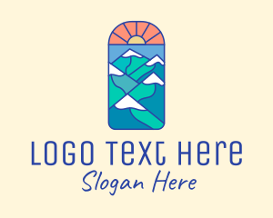 Silent - Sun Mountain Peaks logo design