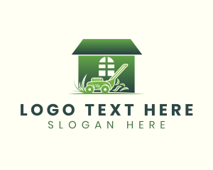 Gardening - Home Lawn Landscaping logo design