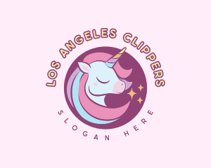 Cute Unicorn Toy Logo