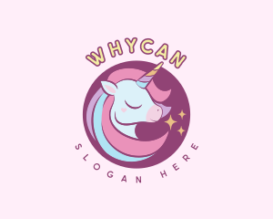 Cute Unicorn Toy Logo