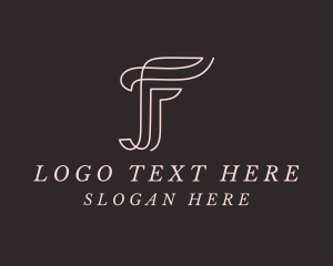 Letter F - Feminine Boutique Letter F logo design