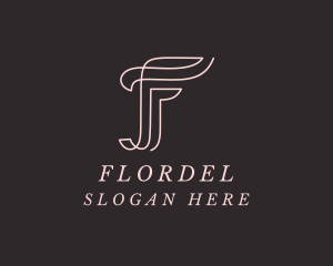 Feminine Boutique Letter F logo design