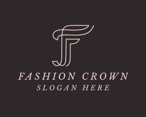 Feminine Boutique Letter F logo design