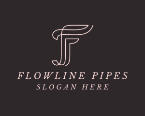 Feminine Boutique Letter F logo design