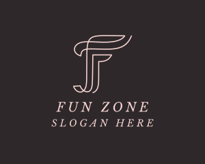 Feminine Boutique Letter F logo design