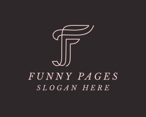 Feminine Boutique Letter F logo design