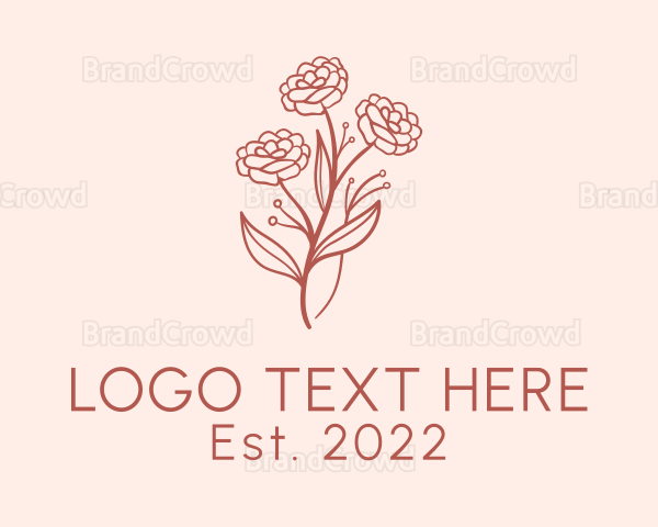 Botanical Flower Arrangement Logo