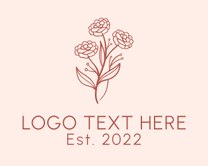 Eco - Botanical Flower Arrangement logo design