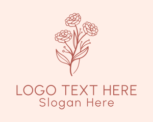 Botanical Flower Arrangement Logo