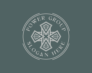 Religious Christian Cross Logo