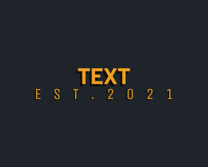 Generic Yellow Text Wordmark  logo design