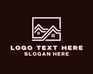 Roofing - Residential Home Roofing logo design