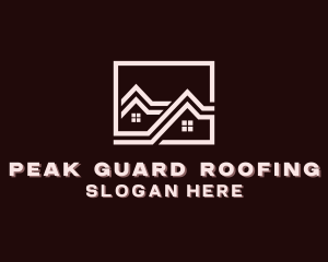 Residential Home Roofing logo design