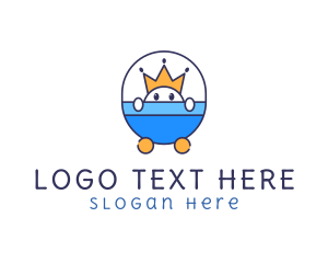 Child - Crown Cute Boy logo design