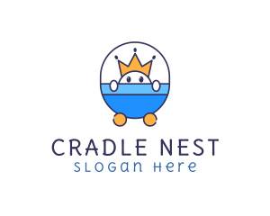 Crown Cute Boy logo design