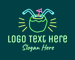 Neon - Neon Coconut Drink logo design