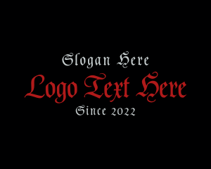 Gothic - Ancient Calligraphy Business logo design