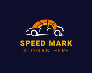 Sports Car Speedometer logo design