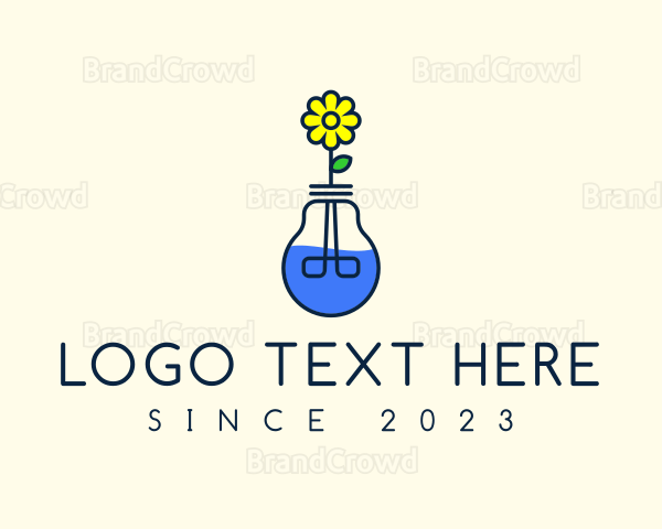 Flower Bulb Vase Logo