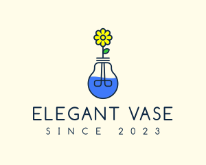 Vase - Flower Bulb Vase logo design