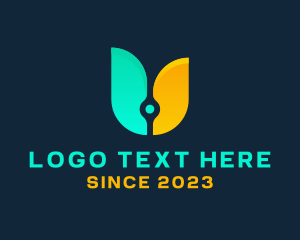 It - Technology Letter U logo design