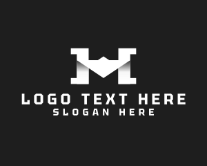 Monogram - Construction Builder Letter HM logo design