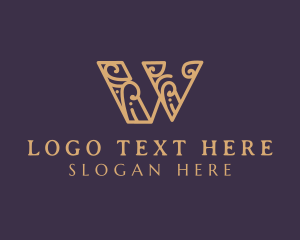 Business Company Letter W Logo