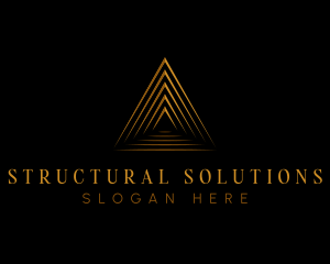 Structural - Pyramid Structural Architecture logo design