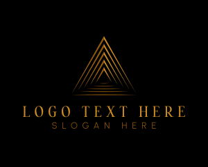 Stripes - Pyramid Structural Architecture logo design