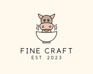 Cow Beef Soup logo design