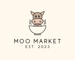 Cow Beef Soup logo design